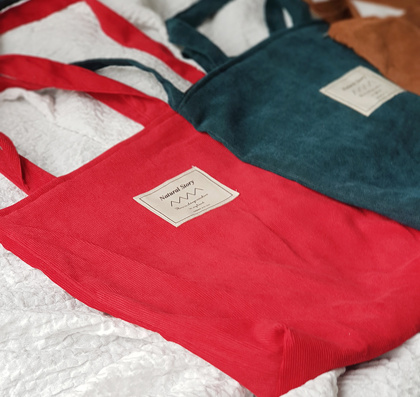 TOTE ECO SHOPPING TRAVEL Corduroy Eco Bag Bag Show
