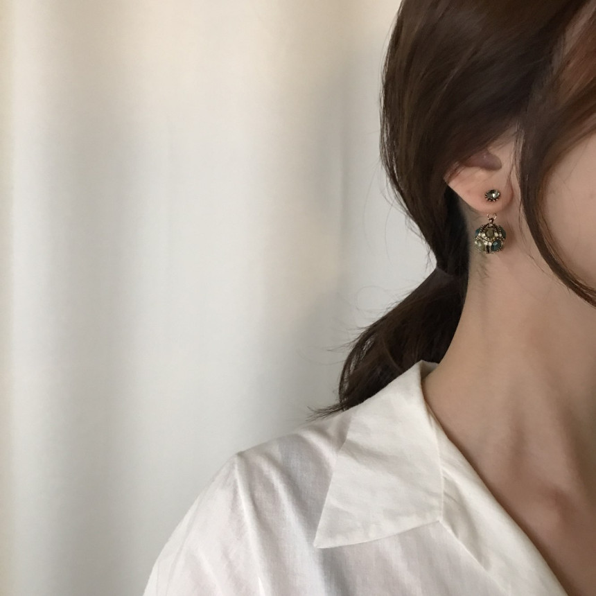 Vincent's Ball Drop Earrings 3color Gorgeous On