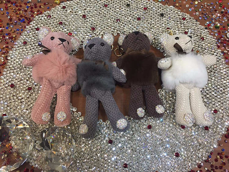 Dione Cubic Bear Cute Keyring Casual Design Point 