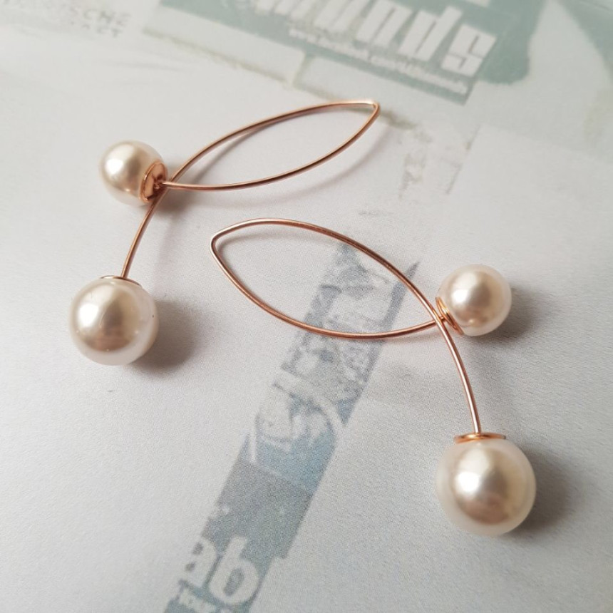 all silver Abel's Swarovski Drop Earrings Elega