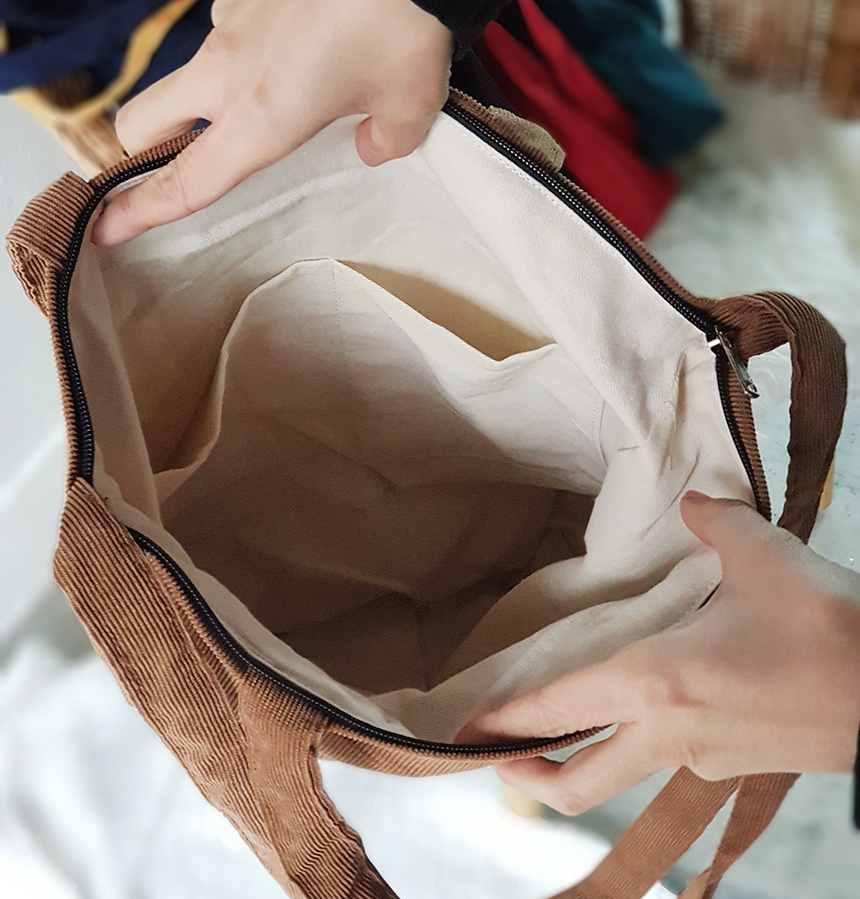 TOTE ECO SHOPPING TRAVEL Corduroy Eco Bag Bag Show