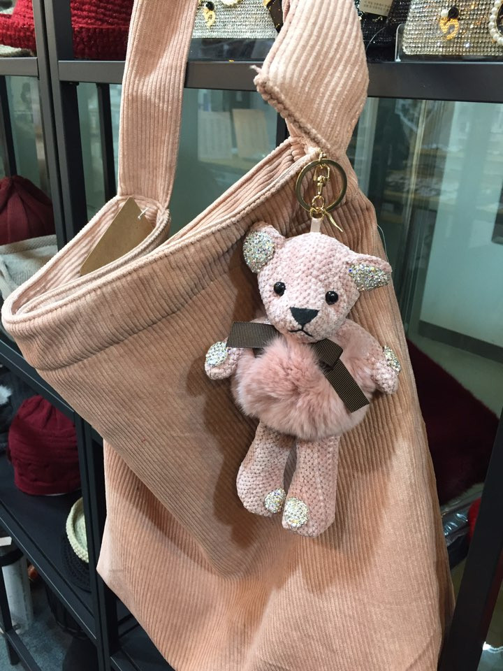 Dione Cubic Bear Cute Keyring Casual Design Point 