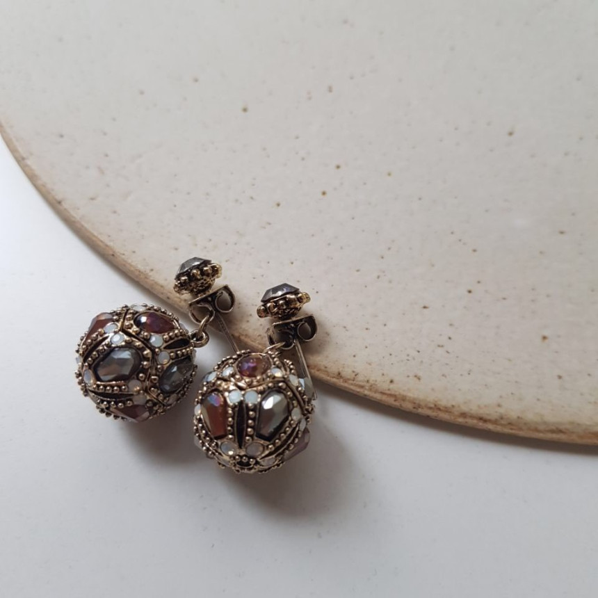 Vincent's Ball Drop Earrings 3color Gorgeous On