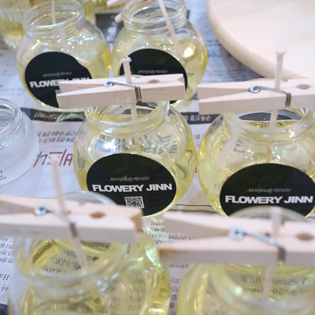 ALBUS Natural Soya Candle 5oz Flower Gift