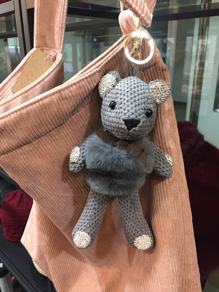 Dione Cubic Bear Cute Keyring Casual Design Point 