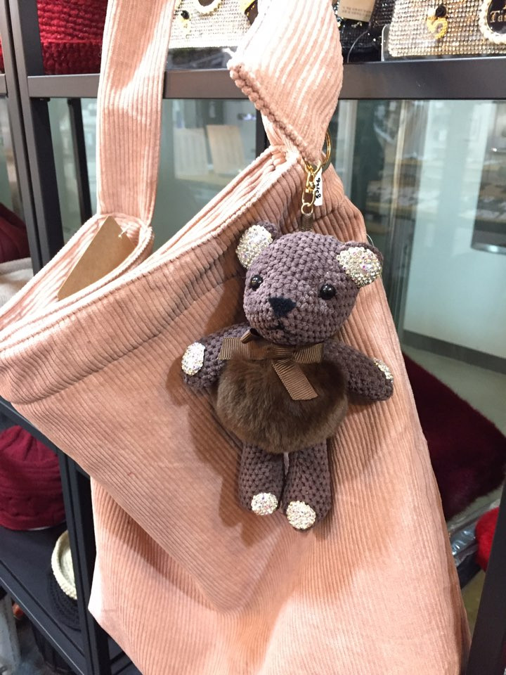 Dione Cubic Bear Cute Keyring Casual Design Point 