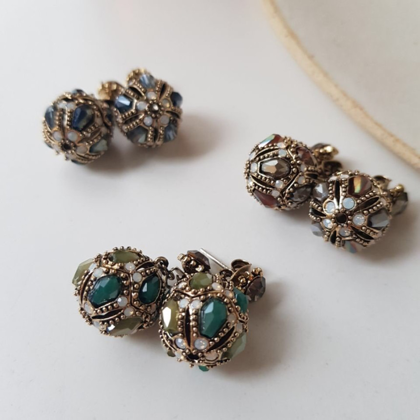 Vincent's Ball Drop Earrings 3color Gorgeous On