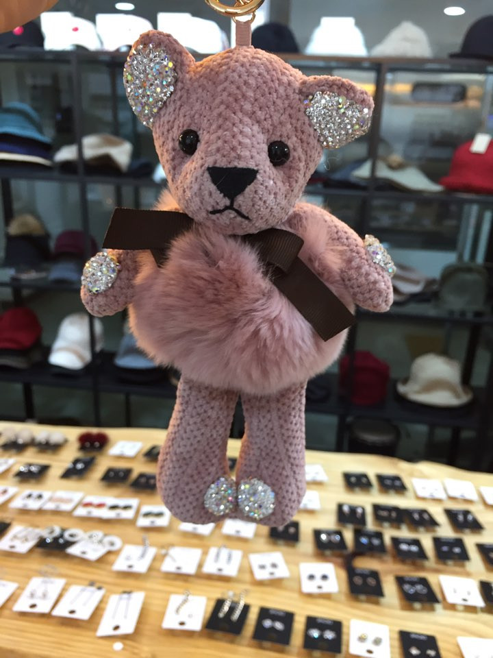 Dione Cubic Bear Cute Keyring Casual Design Point 