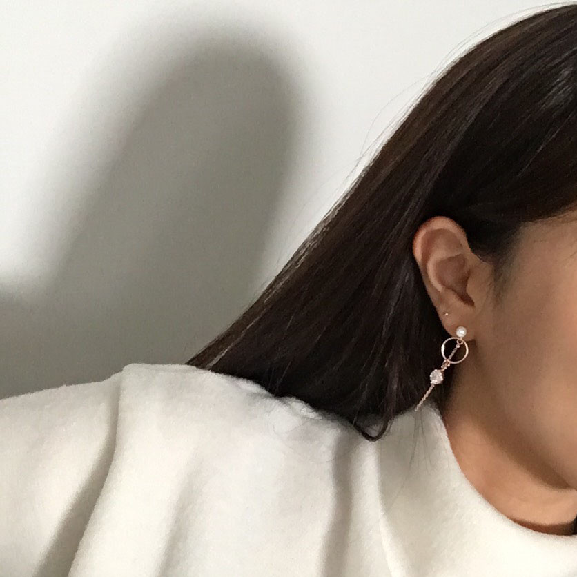 Move Circle Unleavened Drop Earrings Feminine Reco