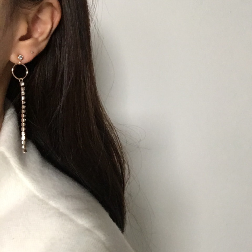 Move Circle Unleavened Drop Earrings Feminine Reco