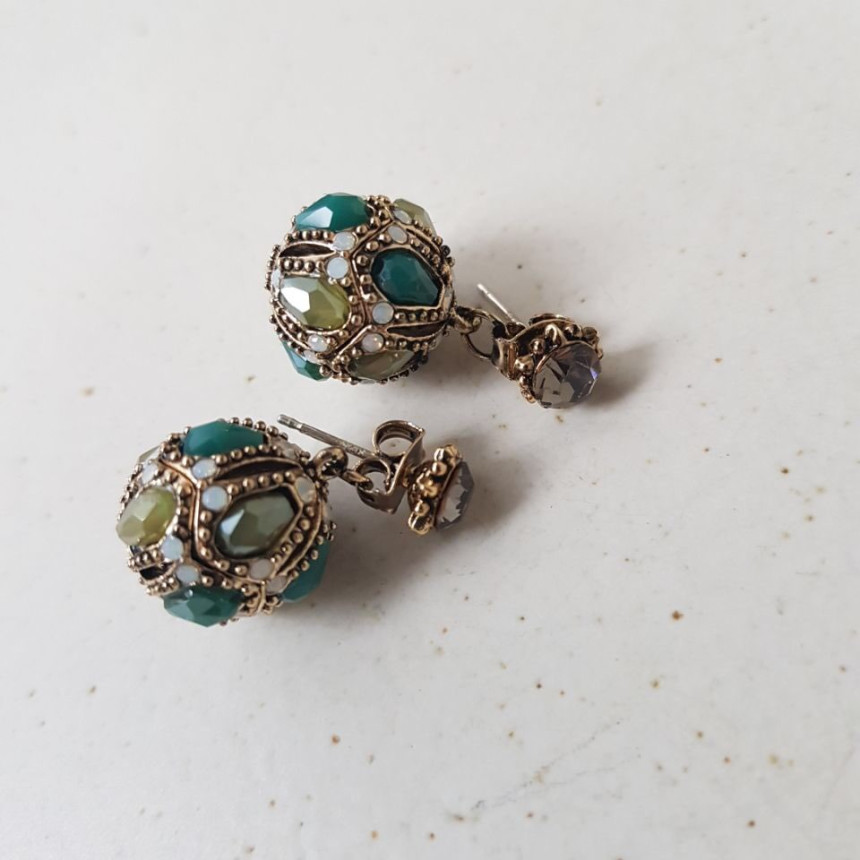 Vincent's Ball Drop Earrings 3color Gorgeous On