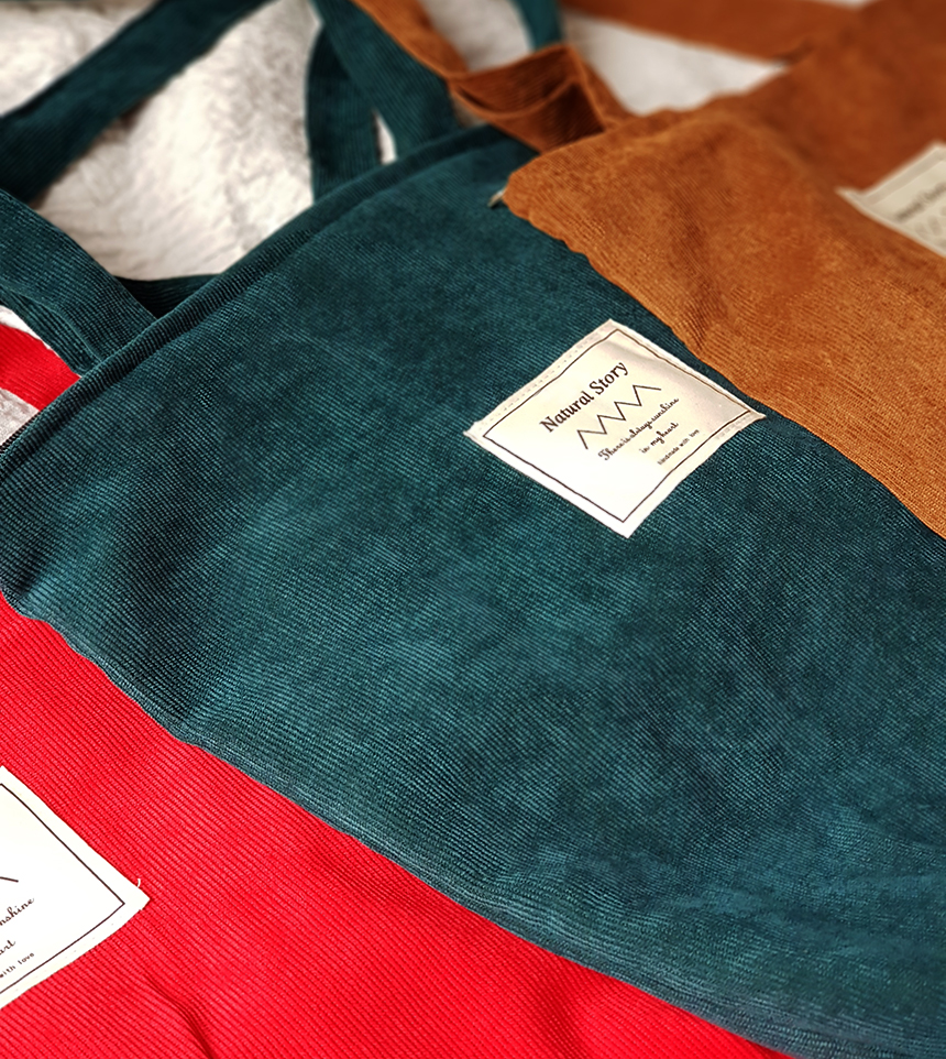 TOTE ECO SHOPPING TRAVEL Corduroy Eco Bag Bag Show
