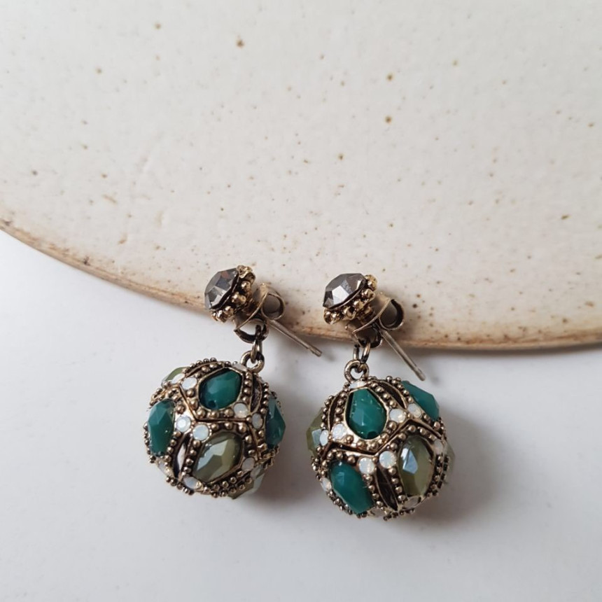 Vincent's Ball Drop Earrings 3color Gorgeous On