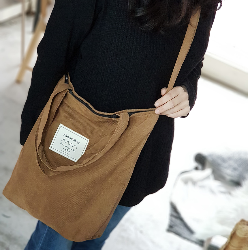 TOTE ECO SHOPPING TRAVEL Corduroy Eco Bag Bag Show