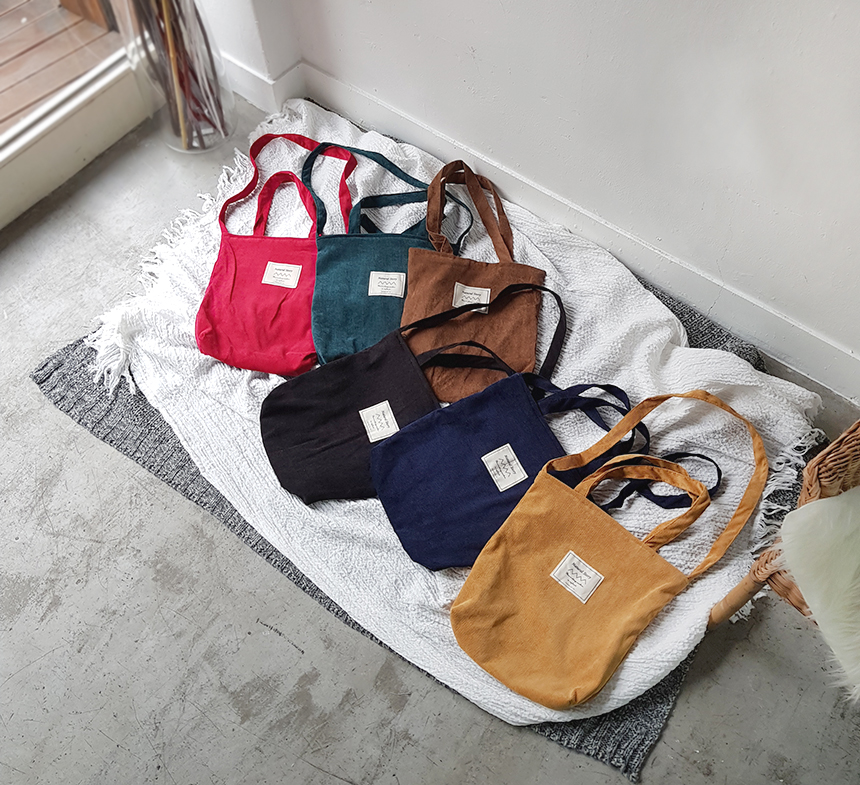 TOTE ECO SHOPPING TRAVEL Corduroy Eco Bag Bag Show
