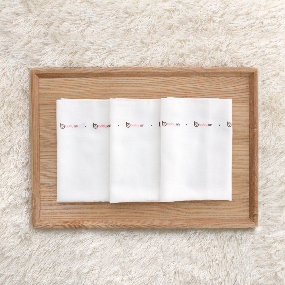 베이비앙 국내산 무형광 신생아 아기 유아 순면 365 엠보손수건 30장