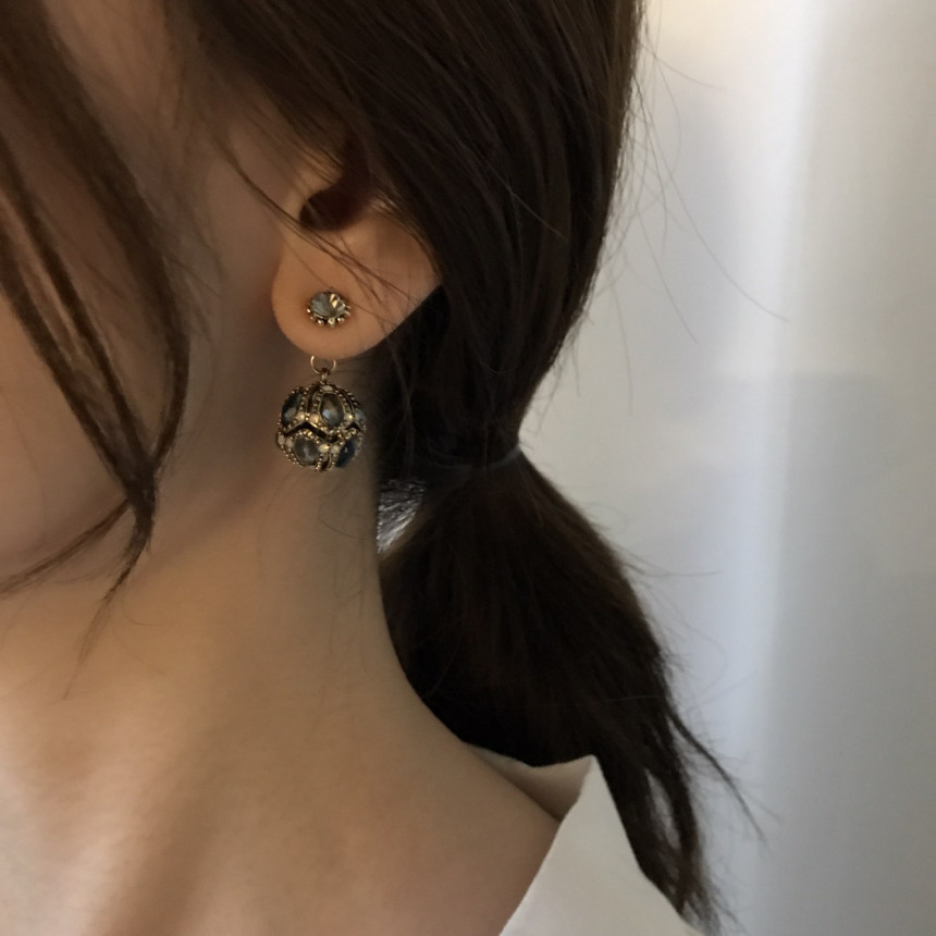 Vincent's Ball Drop Earrings 3color Gorgeous On