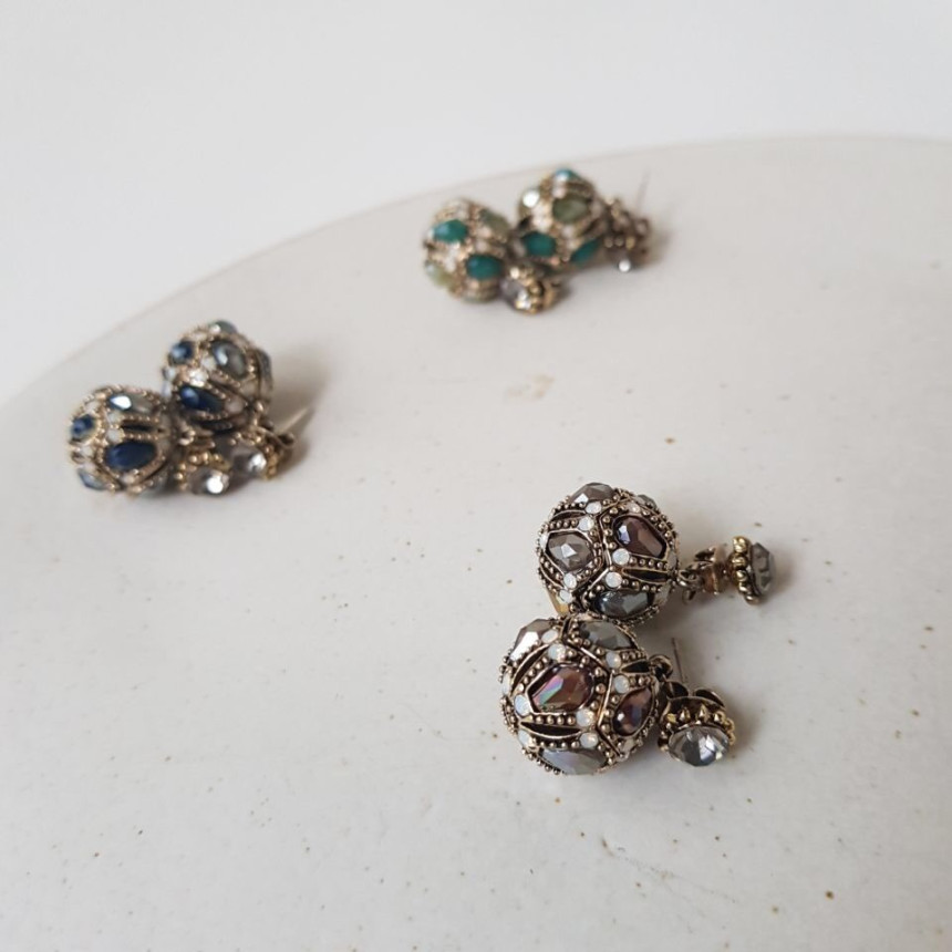 Vincent's Ball Drop Earrings 3color Gorgeous On