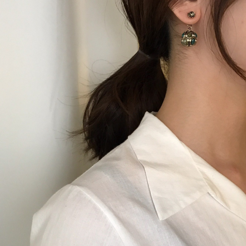 Vincent's Ball Drop Earrings 3color Gorgeous On