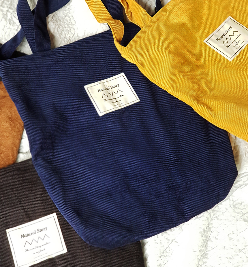 TOTE ECO SHOPPING TRAVEL Corduroy Eco Bag Bag Show