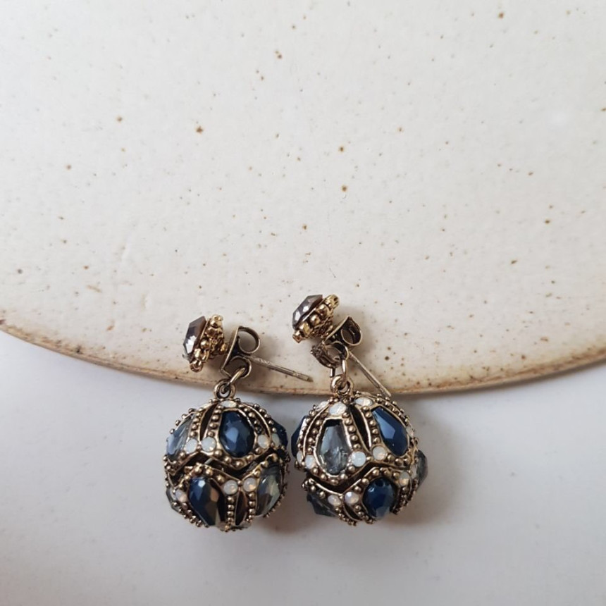 Vincent's Ball Drop Earrings 3color Gorgeous On