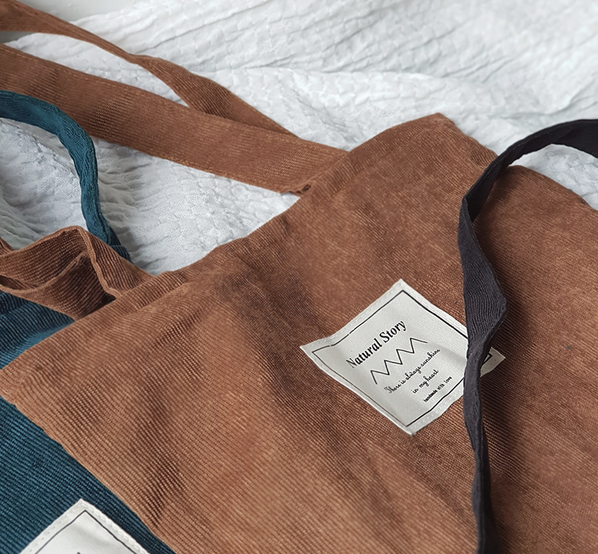 TOTE ECO SHOPPING TRAVEL Corduroy Eco Bag Bag Show
