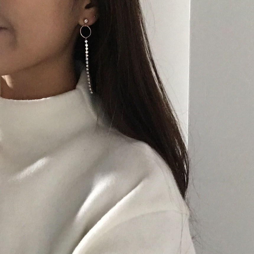 Move Circle Unleavened Drop Earrings Feminine Reco