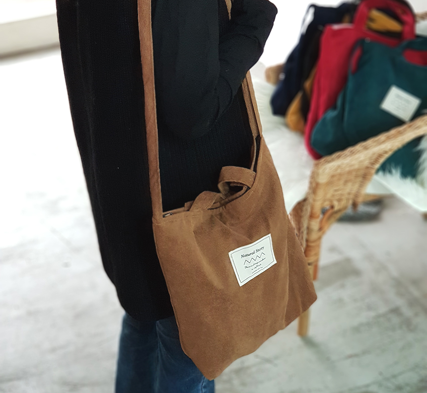 TOTE ECO SHOPPING TRAVEL Corduroy Eco Bag Bag Show