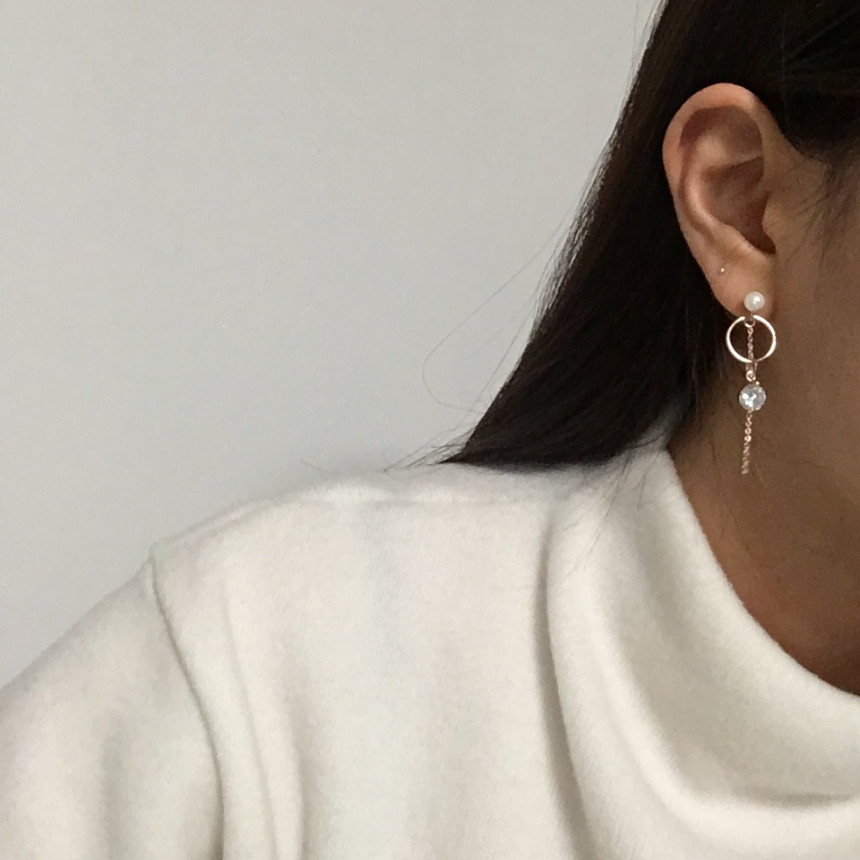 Move Circle Unleavened Drop Earrings Feminine Reco