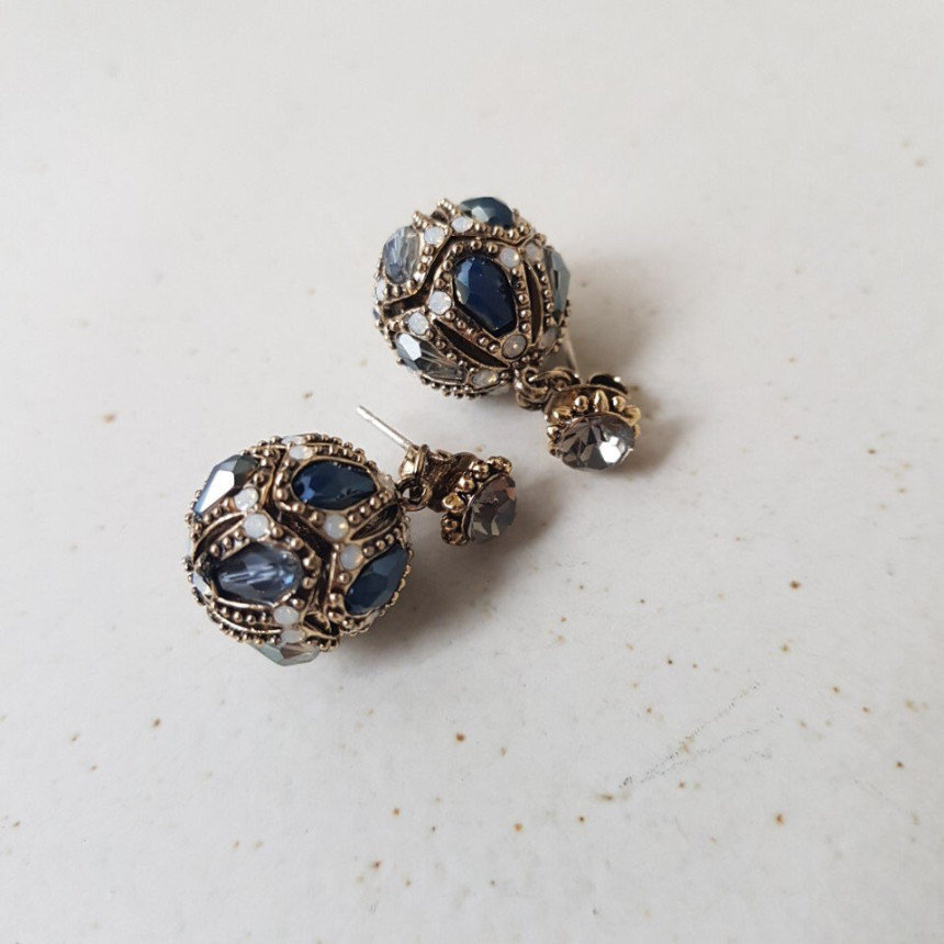 Vincent's Ball Drop Earrings 3color Gorgeous On