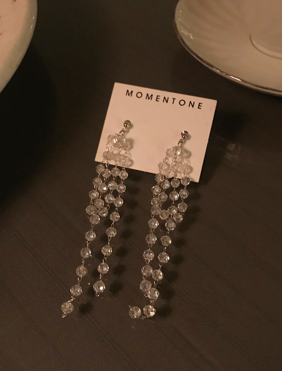 Crystal Drop Earrings Bling Bling Cubic Party Quiz