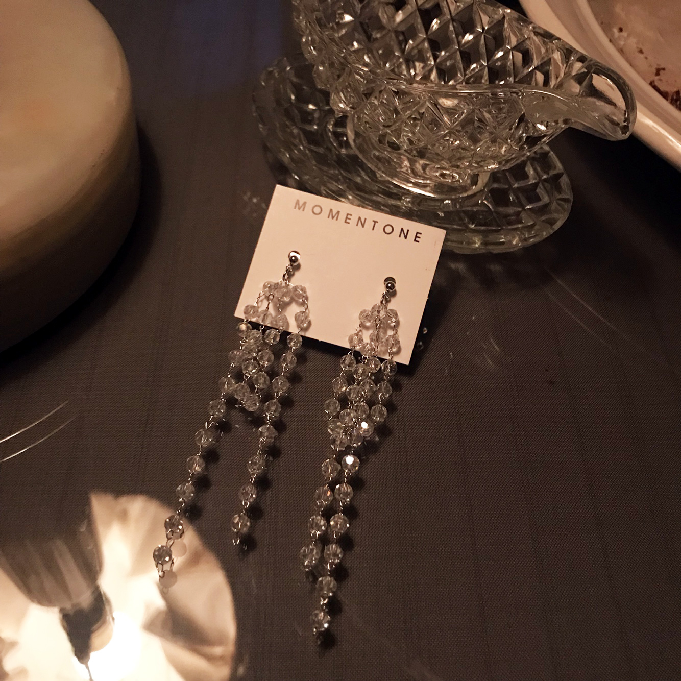 Crystal Drop Earrings Bling Bling Cubic Party Quiz