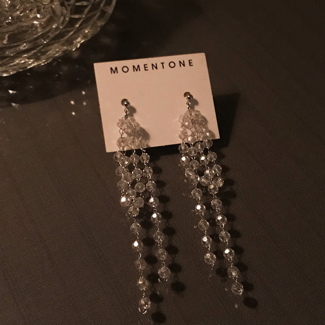 Crystal Drop Earrings Bling Bling Cubic Party Quiz