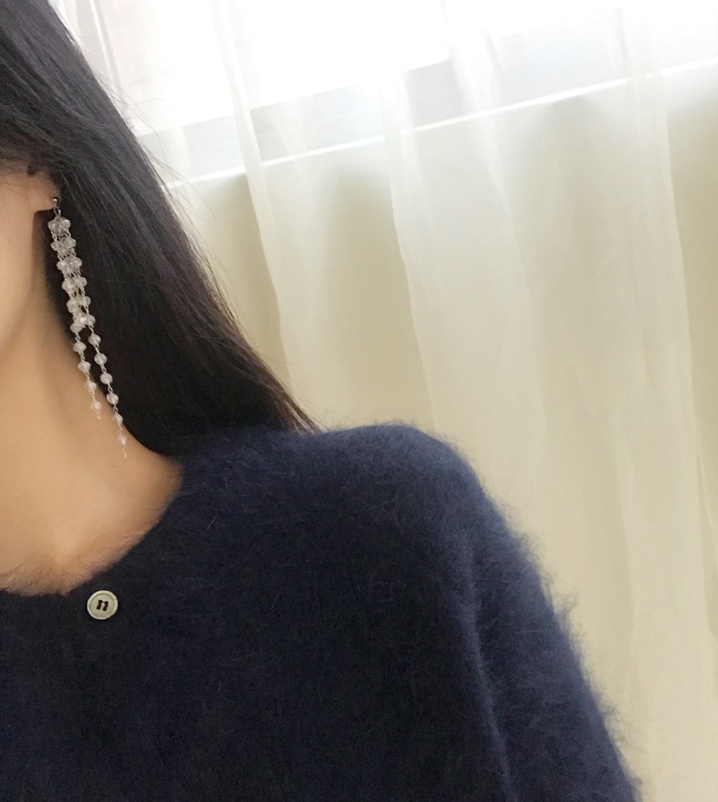 Crystal Drop Earrings Bling Bling Cubic Party Quiz