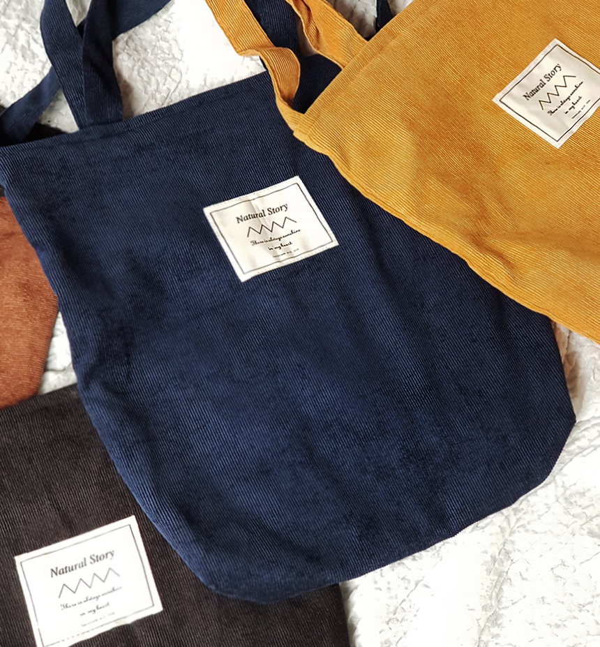 TOTE ECO SHOPPING TRAVEL Corduroy Eco Bag Bag Show