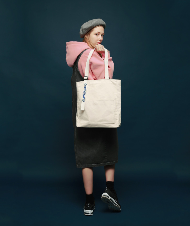 TOTE ECO SHOPPING TRAVEL Eco-bag embroidered Frank