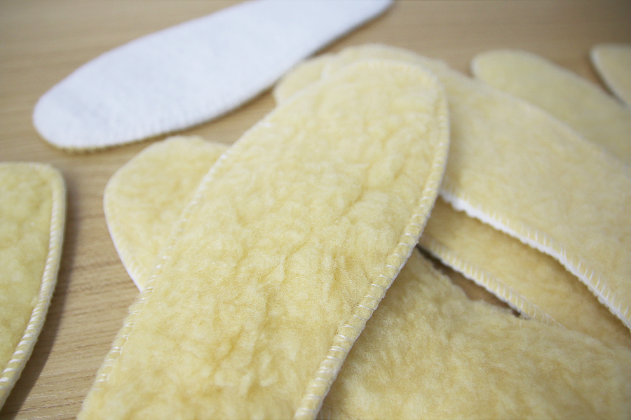 Artificial insole &amp winter sock fleece warm Mok