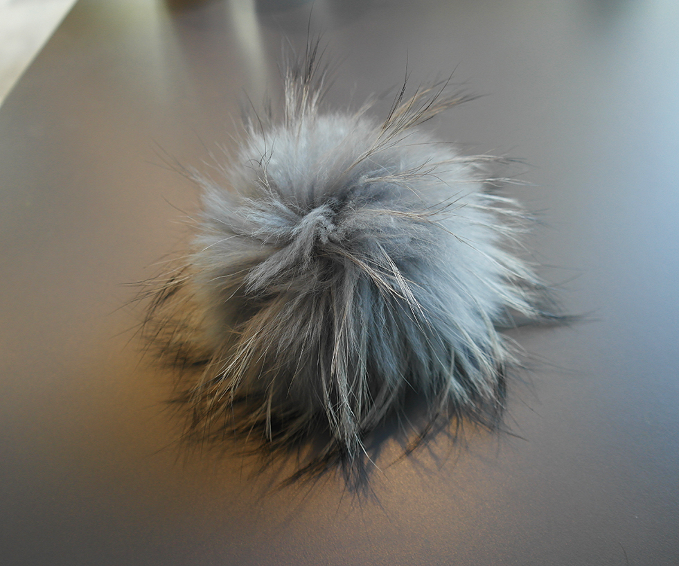 Real Raccoon Fur Foam Foam Keyring Big Size 12 Col
