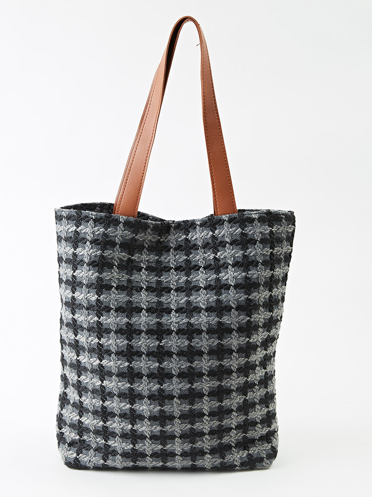 TOTE ECO SHOPPING TRAVEL Check shoulder strap Eco 
