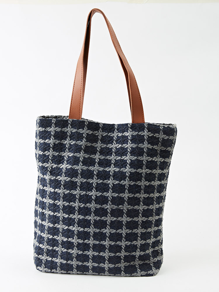 TOTE ECO SHOPPING TRAVEL Check shoulder strap Eco 