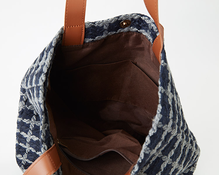 TOTE ECO SHOPPING TRAVEL Check shoulder strap Eco 