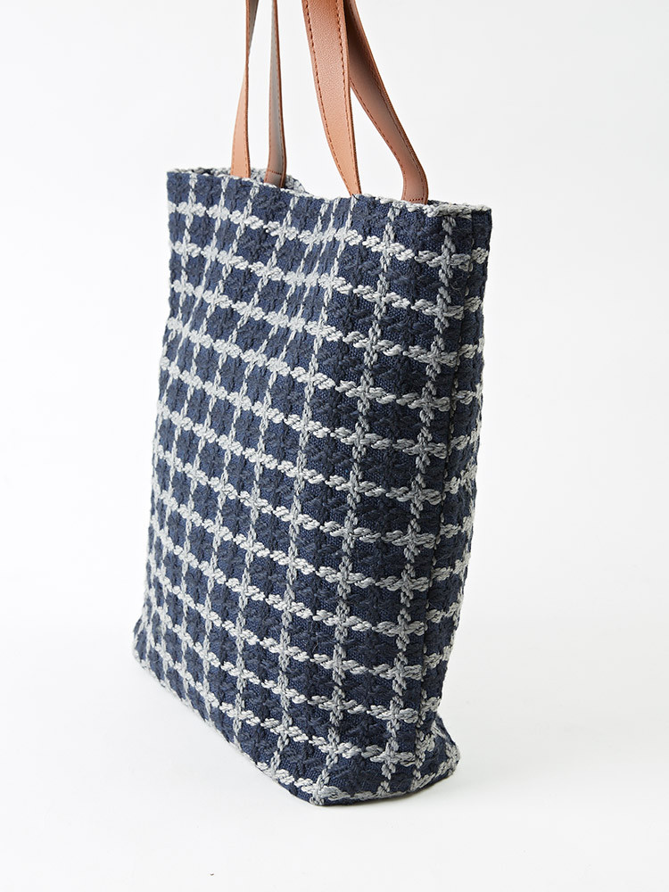 TOTE ECO SHOPPING TRAVEL Check shoulder strap Eco 