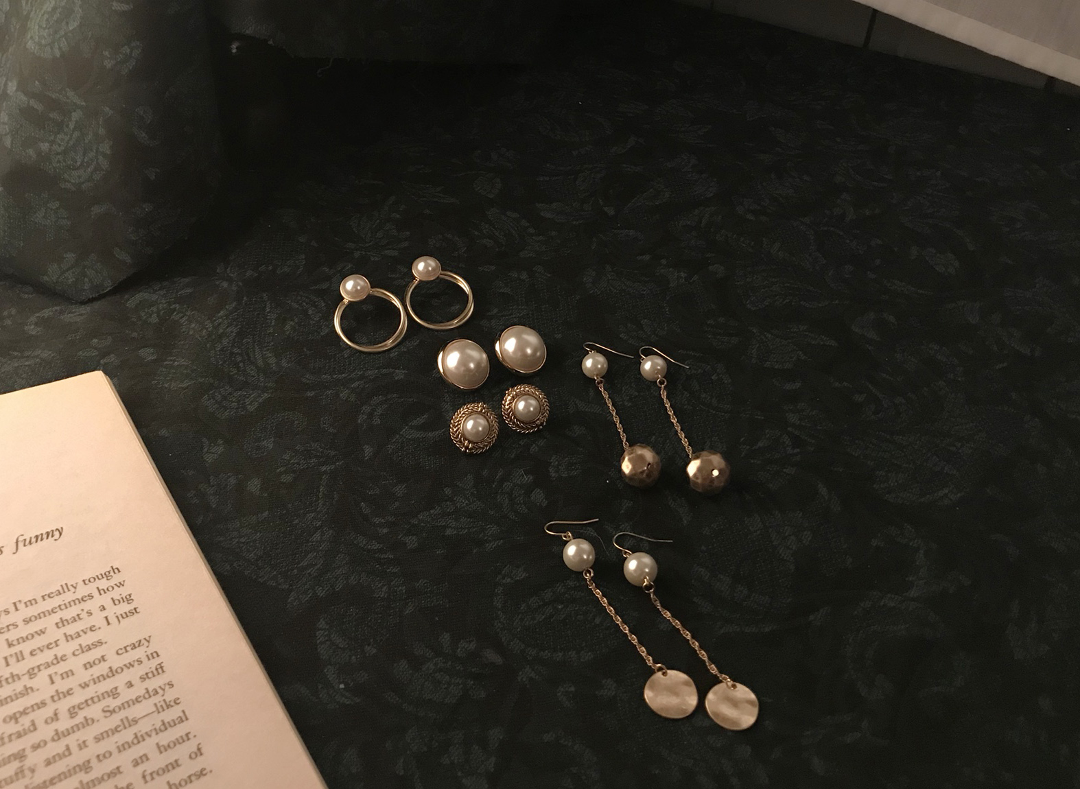 Antique pearl earrings collection earrings 5 ​​spe