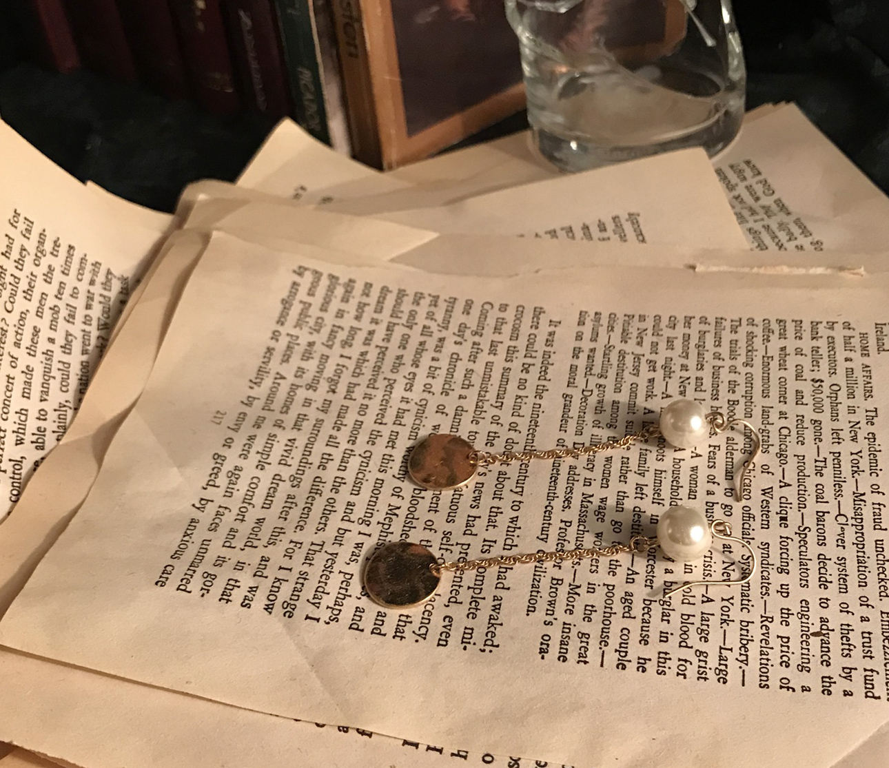 Antique pearl earrings collection earrings 5 ​​spe