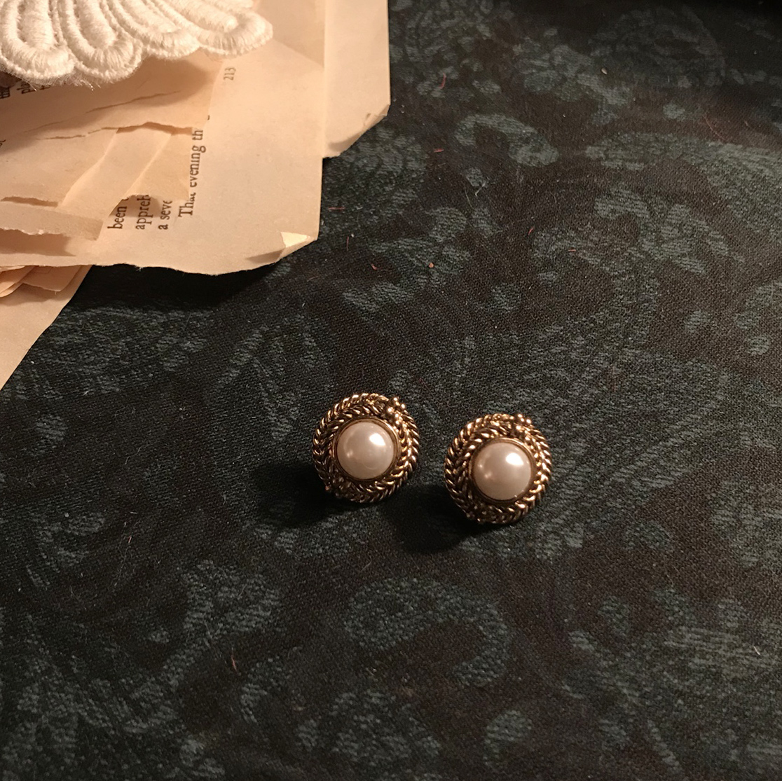 Antique pearl earrings collection earrings 5 ​​spe