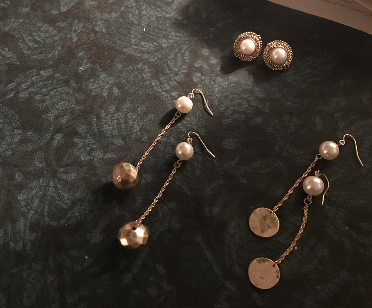 Antique pearl earrings collection earrings 5 ​​spe