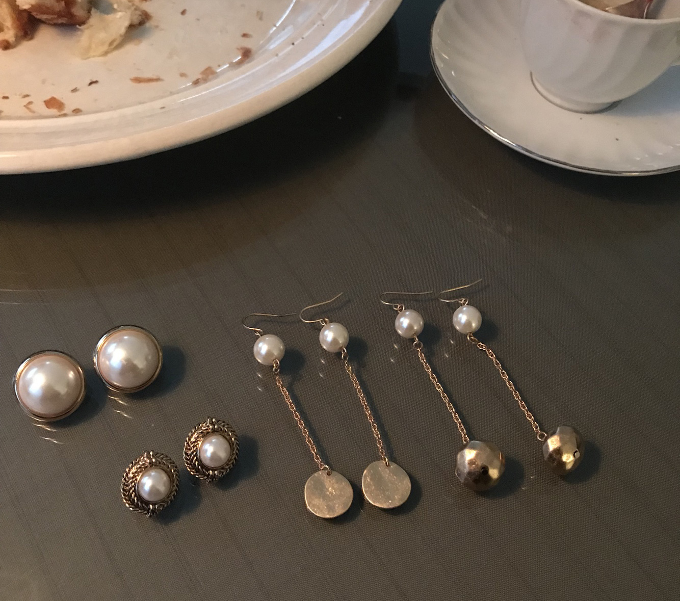 Antique pearl earrings collection earrings 5 ​​spe