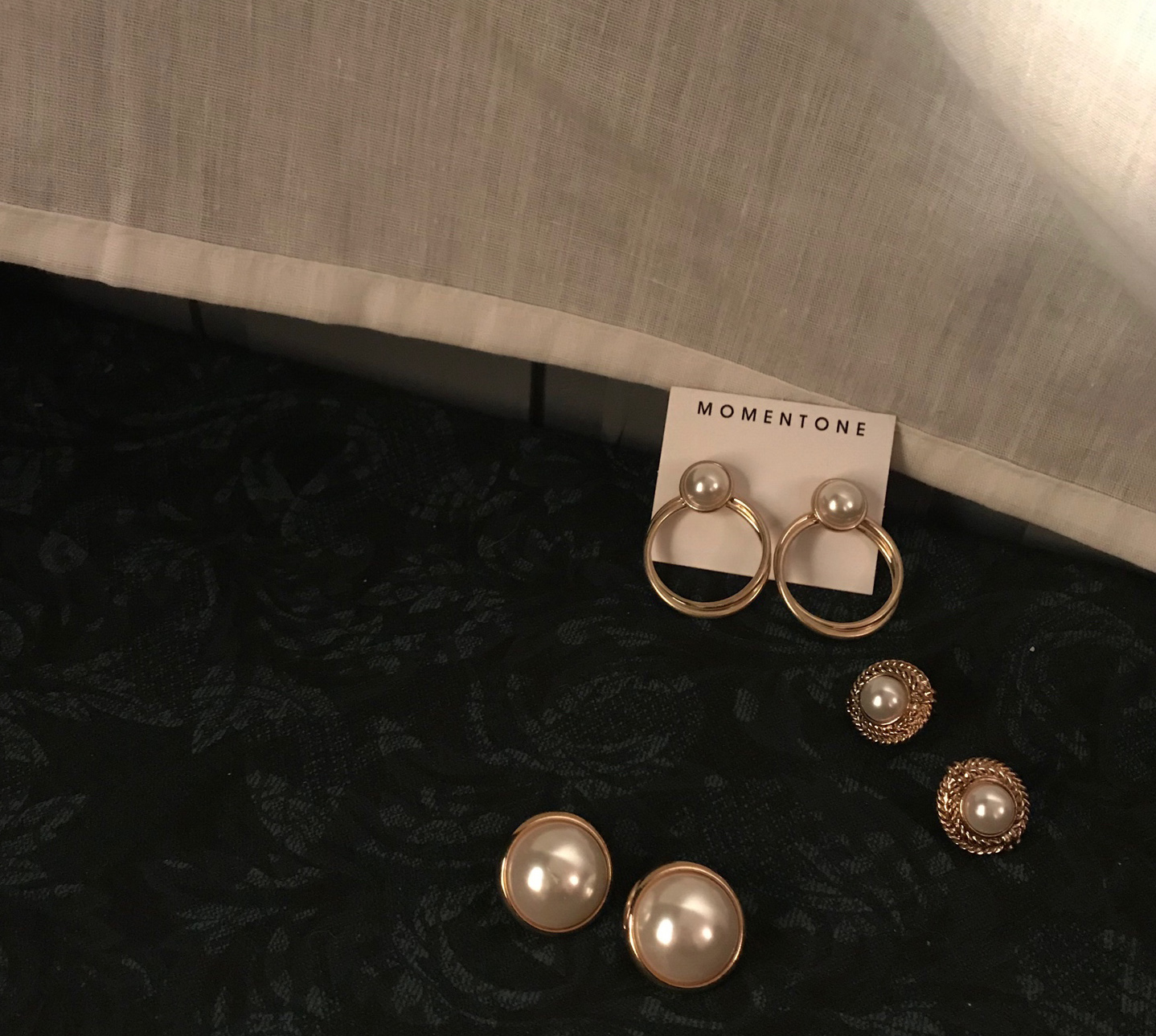 Antique pearl earrings collection earrings 5 ​​spe