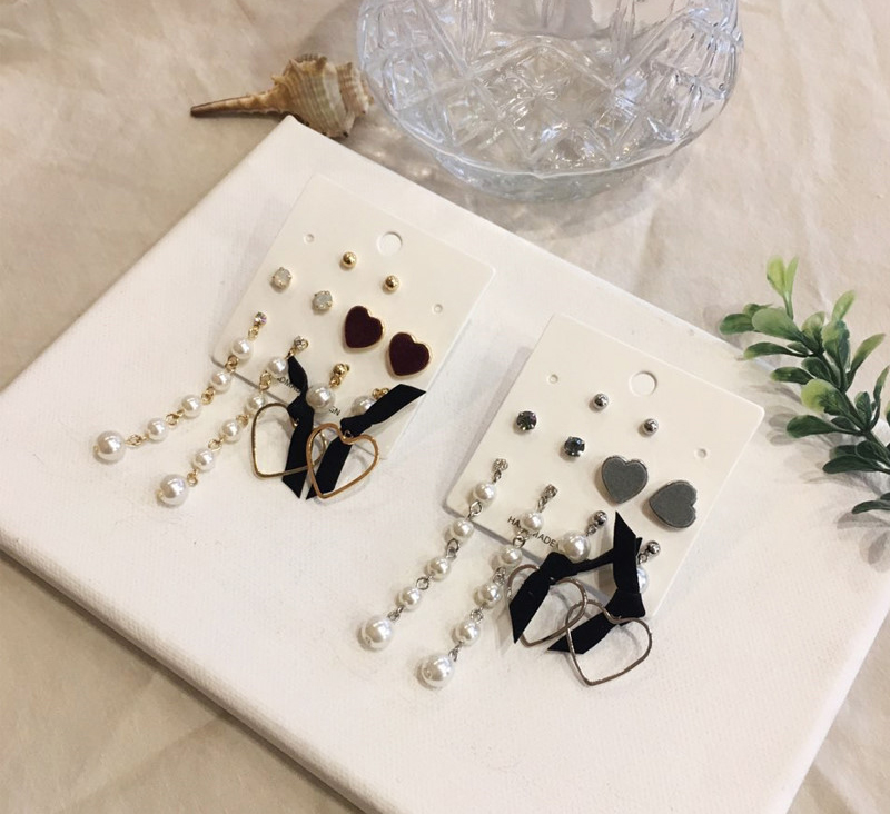 5 velvet velvet set earrings daily coordination co