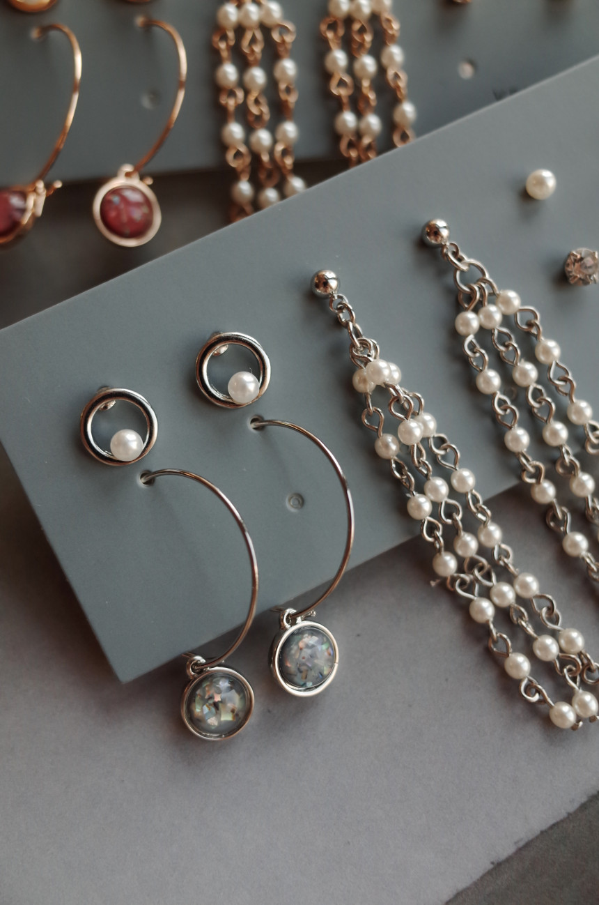 Twilight Pearl Drop 10SET Earrings Stylish Chic Un